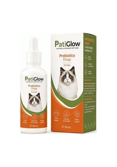 Patiglow Kedi Probiyotik Damla Probiyotik Prebiyotik Destek 50 Ml
