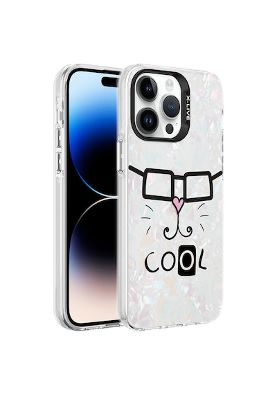 More Tr Apple Uyumlu iPhone 14 Pro Uyumlu Mermer Desenli Mtr Marbello Kılıf-beyaz