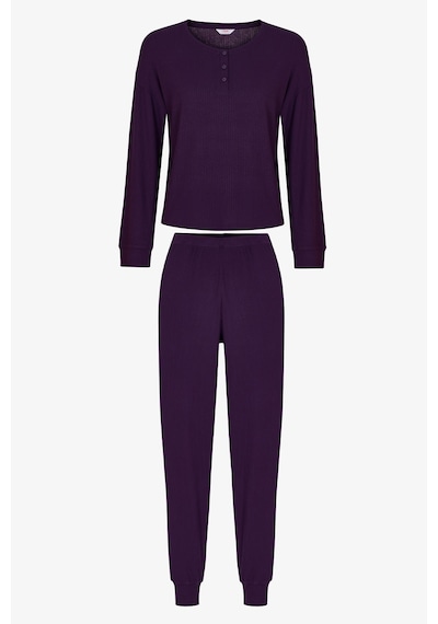 Penti Mor Midnight Mood Fitilli Pantolon Uzun Kollu Pijama Takımı Pr81