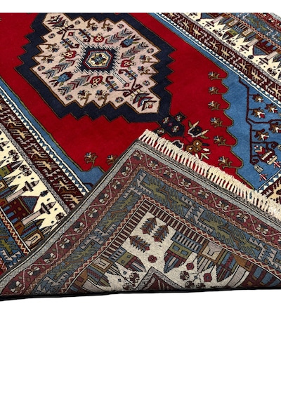 El Dokuma Özel Üretim Yahyalı Halısı 202x310 Kök Boya Yün Salon Halısı