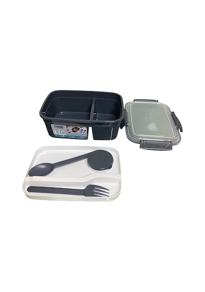 Smart 6 Parça 840 Ml 2 Bölmeli Contalı Lunch Box 5232 Çok Renkli