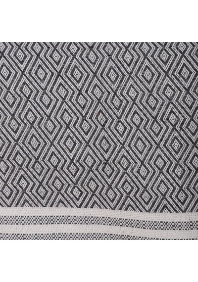 Tr Natural Buldan İşi Kolları Örten Kaymaz Kanepe Çekyat Koltuk Örtüsü 180x300 Cm Pamuk Dokuma Antrasit Diğer