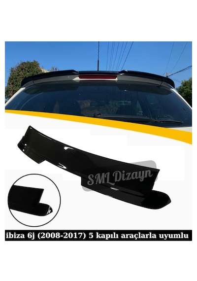 Seat İbiza 2008-2017 5 Kapı Spoiler Boyalı Plastik Spoyler
