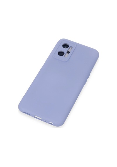 Realme 9i 4g Kılıf Nano İçi Kadife Silikon - Lila Renkli