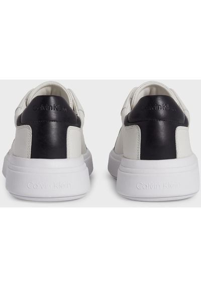 Calvin Klein Erkek Ayakkabı Hm0Hm01016 0K9 Beyaz-Siyah Beyaz - Siyah