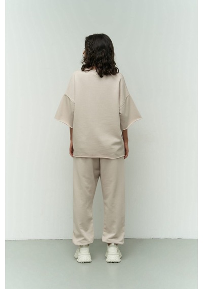 Mai Collection Mai Studios Co. Lion Kemik Oversize T-shirt Yırtıklı Eşofman Takım Kemik