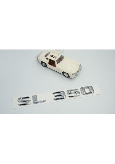 SL 350 Bagaj Krom Metal 3M 3D Yazı Logo