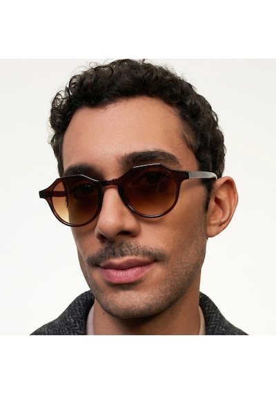 Theo Kahverengi Unisex Güneş Gözlüğü