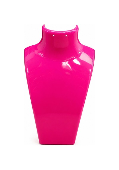 Akrilik Fuşya Kolye Standı 19x30 Cm Kolye, Küpe Ve Takı Sergileme Standı