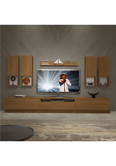 Decoraktiv Trendstyle 8das Mdf Tv Ünitesi Tv Sehpası Ceviz