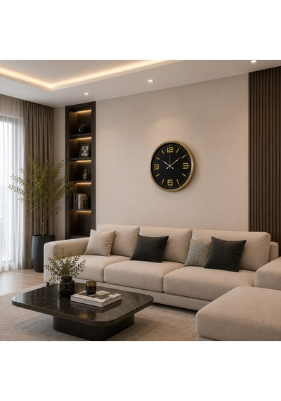 Bronze Prestij 52 X 52 Cm Duvar Saati Renkli