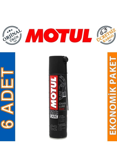 Motul C2 Chain Lube Road Zincir Yağı 6 x 400 ML