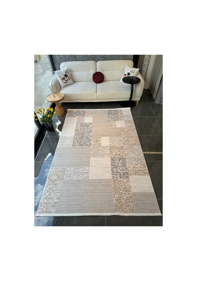 Merinos Vista Krem Kahve Renk %100 Akrilik Geometrik Desen Yumuşak Dokulu Salon Oturma Odası Halısı 76596-957 Kahverengi Merinos Vista Krem Kahve Renk %100 Akrilik Geometrik Desen Yumuşak Dokulu Salon Oturma Odası Halısı 76596-957 Kahverengi