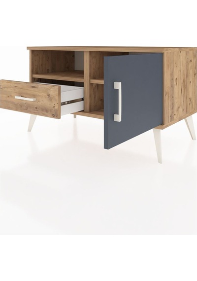 Hyperion Şifonyer 2 Raflı Tek Çekmeceli Tek Kapaklı 88x44x48 Çam-antrasit/çam Antrasit/çam Hyperion Şifonyer 2 Raflı Tek Çekmeceli Tek Kapaklı 88x44x48 Çam-antrasit/çam Antrasit/çam