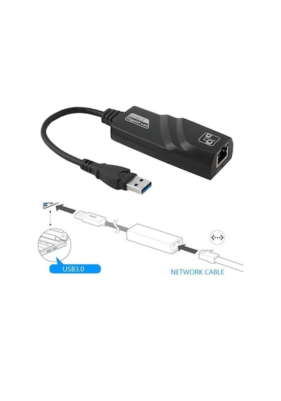 USB 3.0 Gigabit Ethernet Kartı Adaptör Rj45 10 100 1000 Mbps