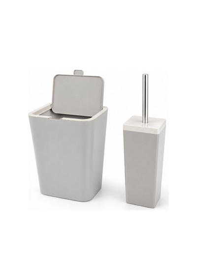 Flıp 2 Lı Banyo Setı Koyu Bej