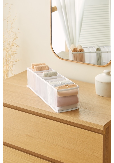 Ocean Home Textile 10 Bölmeli File Dolap Çekmece İçi Akordiyon Tipi Katlanır Çamaşır Düzenleyici Organizer Diğer