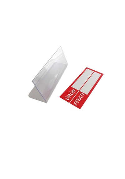 10 Adet Ayaklıı Etiket Seti 10x4 Cm Silinebilir Ürün Raf Vitrin