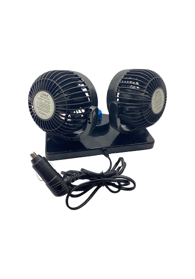 12v Vantilatör Çift Fanlı Torpido Üstü