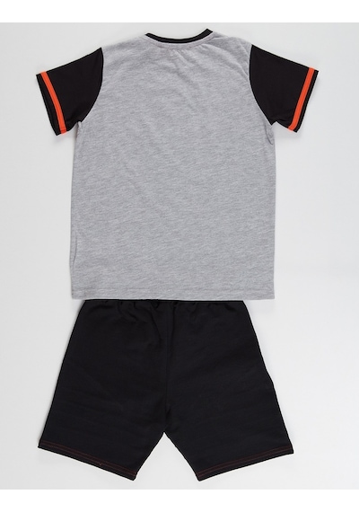 Denokids Mushi Thunder Skate Erkek Çocuk Şort Takım Çok Renkli