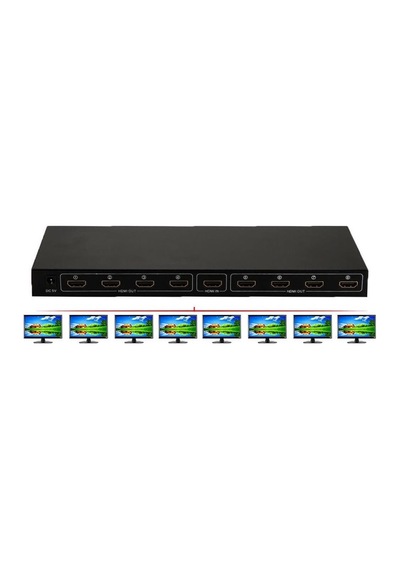 8 Port 1080P HDMI Splitter Full HD Hdmi Aktif Çoklayıcı Switch