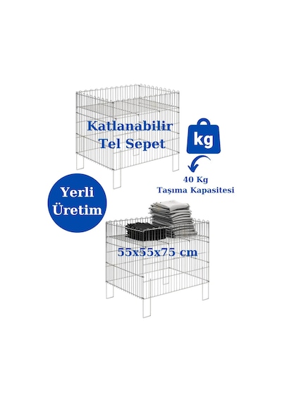 Katlanır Tel Sepet Indirim Sepeti Havuz Sepet Market Sepeti