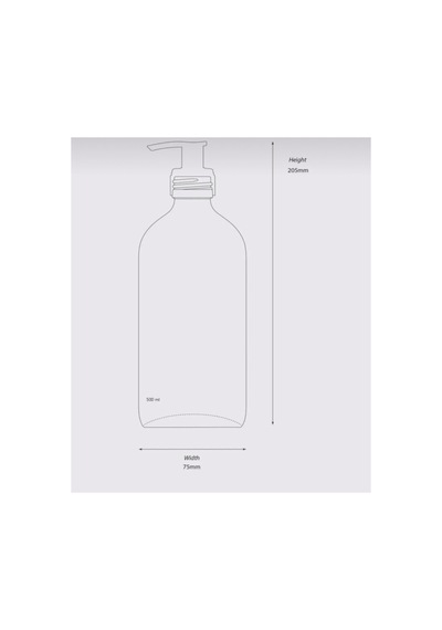 Buççin Online Mağaza 500 Ml Amber Cam Sıvı Sabunluk Cam Sarı Çok Renkli