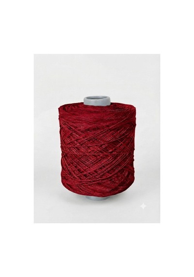 1 Kg 2 Mm Premium İnce Zincir Cotton, Makrome İpi Bordo Renk