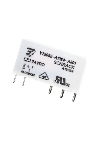 V23092-a1024-a301 Schrack Slim Röle 24v 6a 170mw 5 Pin