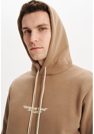 AR-MA Arma Erkek Kapüşonlu Sweatshirt Örme 3 İplik Şardonlu, Yazı Baskılı,cepsiz,sade Ve Şık, Regular Fit K30254628802 Gri - Bej AR-MA Arma Erkek Kapüşonlu Sweatshirt Örme 3 İplik Şardonlu, Yazı Baskılı,cepsiz,sade Ve Şık, Regular Fit K30254628802 Gri - Bej