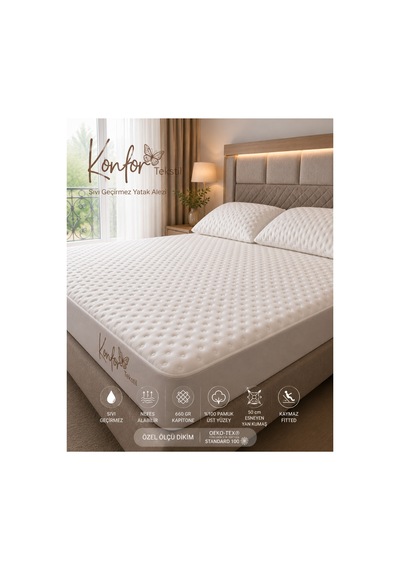 Konfor Pamuklu Opulent Takım Fitted Sıvı Geçirmez Ses Yapmayan,terletmeyen Kapitoneli Koruyucu Yatak Pedi Özellikli Alez Takımı Yatak Alezi+2 Yastık Alezli Beyaz - 936667366 Beyaz Konfor Pamuklu Opulent Takım Fitted Sıvı Geçirmez Ses Yapmayan,terletmeyen Kapitoneli Koruyucu Yatak Pedi Özellikli Alez Takımı Yatak Alezi+2 Yastık Alezli Beyaz - 936667366 Beyaz