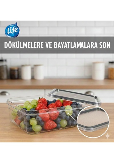 Life Sızdırmaz Saklama Kabı 1.80 12'li Paket Asorti