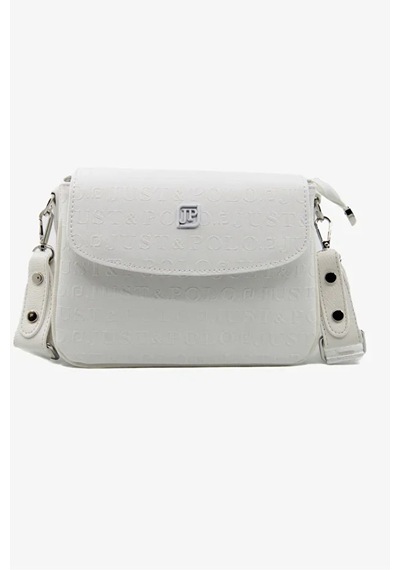 Just Polo Kadın Ayarlanabilir Askılı Şık El & Omuz Çantası Ve Cüzdanı Kombin Shopper Beyaz