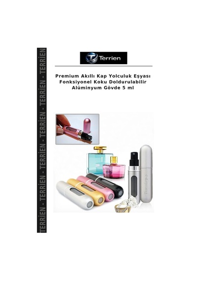 Premium Akıllı Kap Yolculuk Eşyası Fonksiyonel Koku Doldurulabilir Alüminyum Gövde 5 Ml Diğer