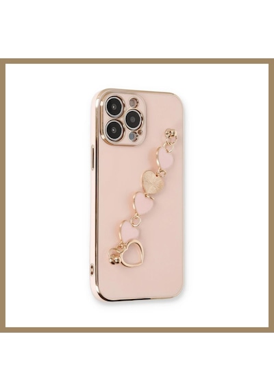 Kahveci.store İphone 13 Pro Kılıf Esila Silikon - Pudra 22