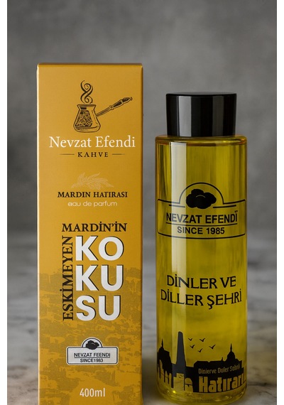 Nevzat Efendi Limon + Tütün + Pembe Mardin Hatırası Kolonya Seti 3 x 400 ML