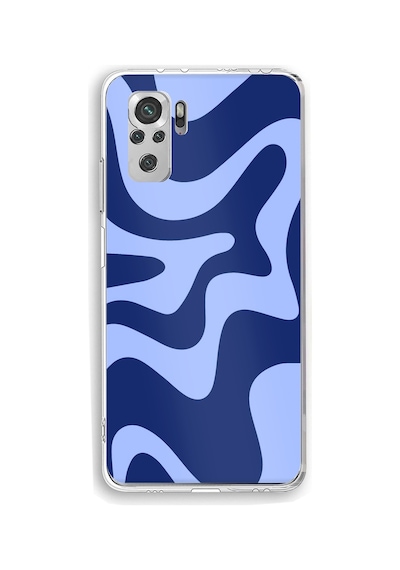 Redmi Note 10 / 10s Uyumlu Mavi Dalgalar Baskılı Silikon Kılıf