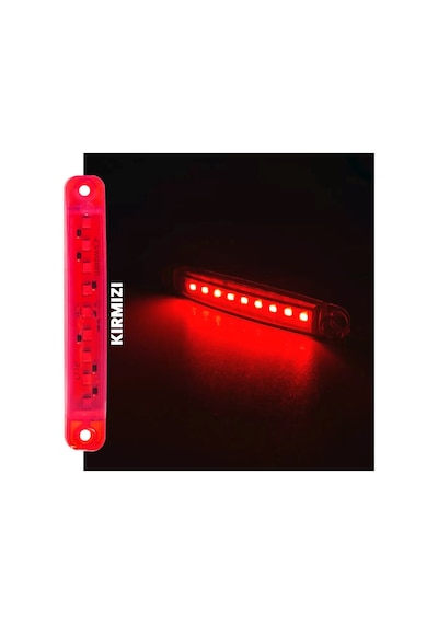 10 Adet 9 Led'li Parmak Led Kırmızı Kamyon Tır Ve 12/24 Volt Araçlar Aksesuar Dorse & Etek Lambası