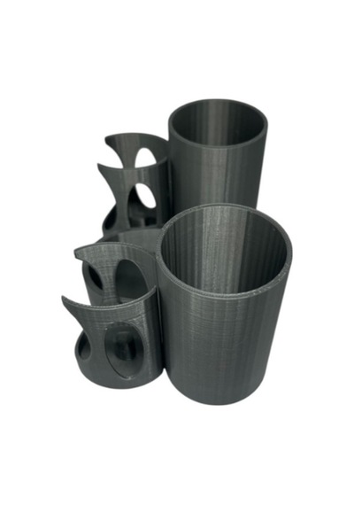 3dprototürk Şarjlı Diş Fırçası Tutucu Stand Gümüş Gri Renk Gri