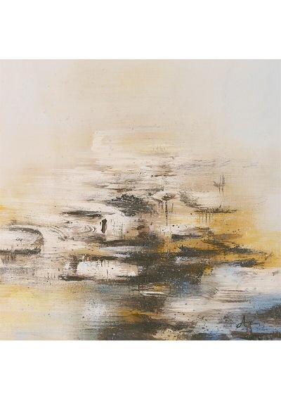 Soyut El Yapımı Yağlı Boya Tablo 75x75cm Hij4065