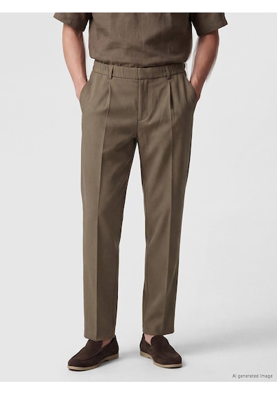Lcw Vision Kahverengi Regular Fit Erkek Pileli Pantolon