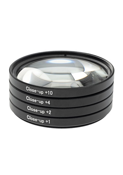 Ayex 52mm Close-up Filtre Seti 4 Lü +1, +2, +4, +10 Optik Cam, Metal Çerçeve, Taşıma Çantalı