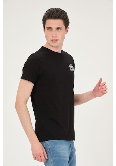 Rich Erkek Yıkamalı Basic T-shirt Tişört %100 Pamuk Tişört SIYAH Rich Erkek Yıkamalı Basic T-shirt Tişört %100 Pamuk Tişört SIYAH