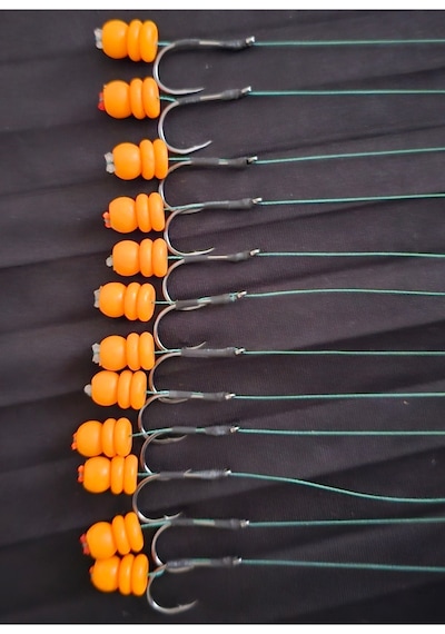 Yemleme Botu 12 Turuncu Kubbe Rig Ve Boli Yüzen Model 12 Takım İnneler 2,3 No İnnesi Kambur Deyildir