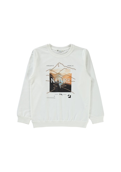 Civil Boys Erkek Çocuk Sweatshirt 6-9 Yaş Ekru 1995859224w1-1