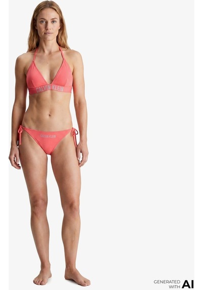 Calvin Klein Side Tie Kadın Pembe Bikini Altı-15729
