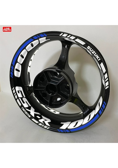 Suzuki GSX-R 1000 Çift Renk Jant Sticker Etiket Modeli