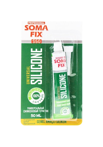 Somafix S50 Genel Amaçlı Tüp Silikon Şeffaf 50ml