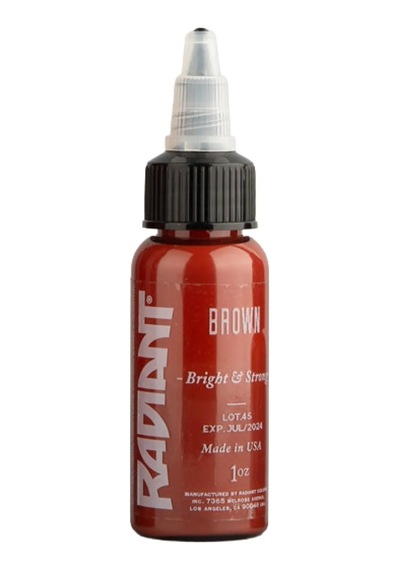 Brown Radiant Dövme Boyası 30ml Kahverengi Profesyonel Tattoo Ink