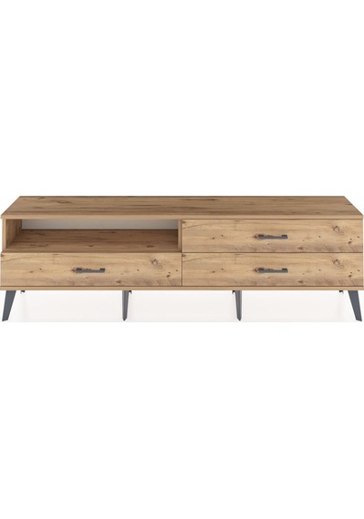 Arges Tv Ünitesi Tek Raflı 3 Çekmeceli 176x30x51 Çam-çam/çam Atlas Çam/atlas Çam